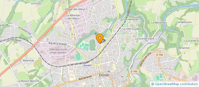 localisation de l'entreprise ASSOCIATION STEREDENN  DINAN