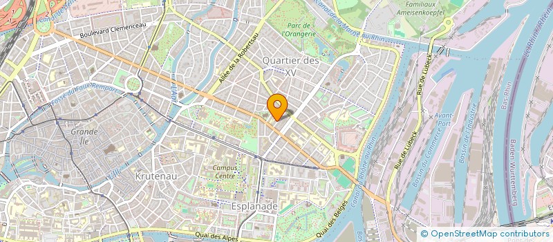 localisation de l'entreprise ASSOCIATION STRASBOURGEOISE DES ETUDIANTS EN AMENAGEMENT ET URBANISME à STRASBOURG