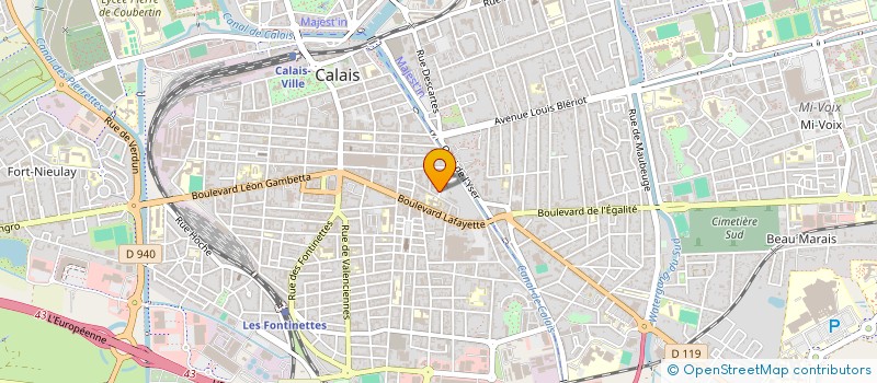 localisation de l'entreprise ASSOCIATION STRIGIFORME à CALAIS