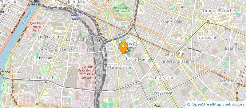 localisation de l'entreprise ASSOCIATION STUDIO BLEU  LYON