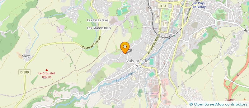 localisation de l'entreprise ASSOCIATION STUDIO S.O.N.  VALS-PRES-LE-PUY