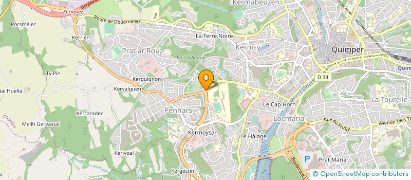 localisation de l'entreprise ASSOCIATION SUBAQUATIQUE EN BRETAGNE à QUIMPER