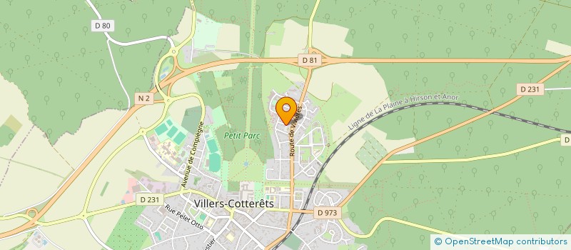 localisation de l'entreprise ASSOCIATION SUBLISSIMUSIC  VILLERS-COTTERETS