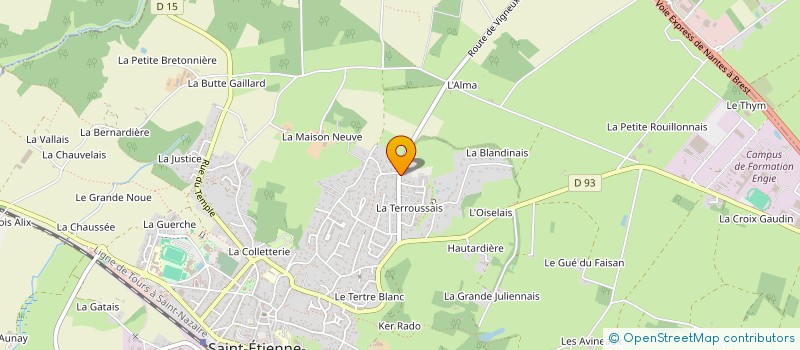 localisation de l'entreprise ASSOCIATION SUCEENNE DE KINESIOLOGIE  SAINT-ETIENNE-DE-MONTLUC