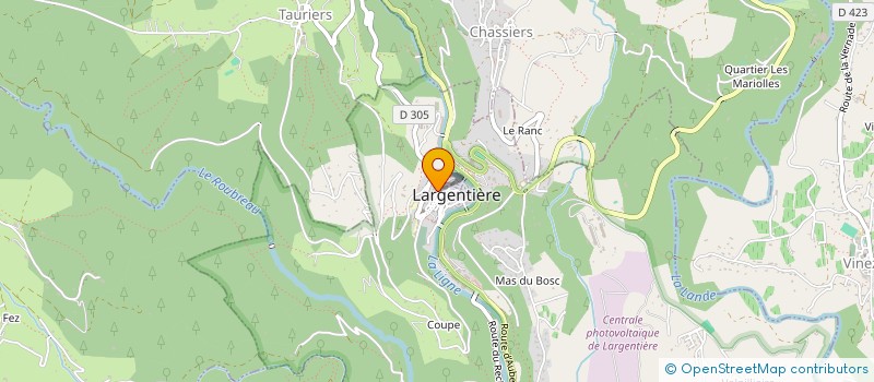 localisation de l'entreprise ASSOCIATION SUD ARDECHE POKER à LARGENTIERE