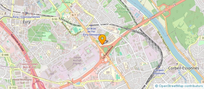 localisation de l'entreprise ASSOCIATION SUD FRANCILIENNE POUR LA RECHERCHE CLINIQUE  CORBEIL-ESSONNES
