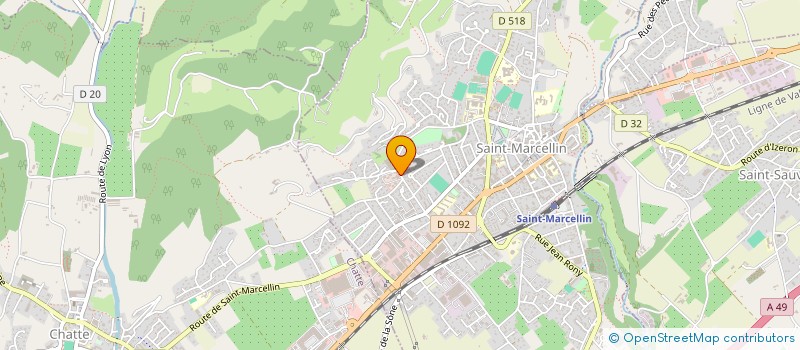 localisation de l'entreprise ASSOCIATION SUD GRESIVAUDAN GENDARMERIE  SAINT-MARCELLIN