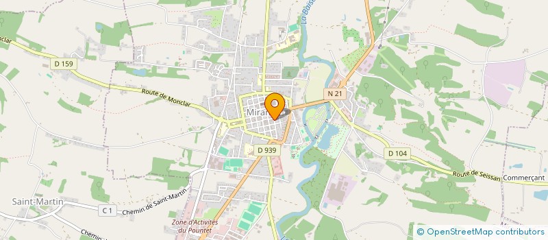 localisation de l'entreprise ASSOCIATION SUD OUEST INFO  MIRANDE