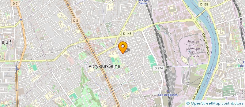 localisation de l'entreprise ASSOCIATION SUNDJATA à VITRY-SUR-SEINE