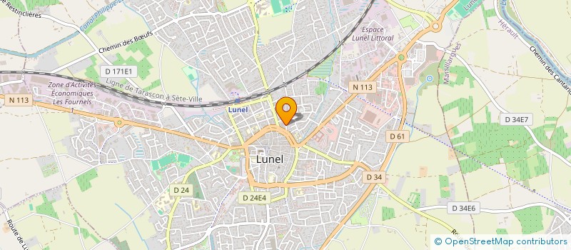 localisation de l'entreprise ASSOCIATION SUNNY SPELLS à LUNEL