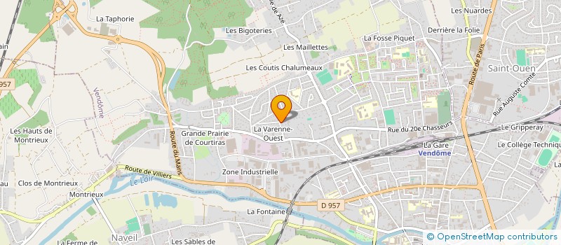localisation de l'entreprise ASSOCIATION SUR LES CAVERNOMES CEREBRAUX à VENDOME