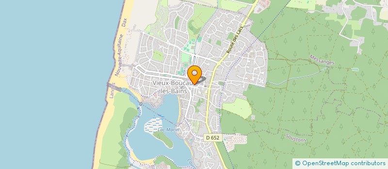 localisation de l'entreprise ASSOCIATION SURFING ART FONDATION  VIEUX-BOUCAU-LES-BAINS