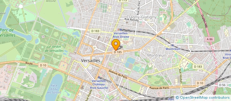 localisation de l'entreprise ASSOCIATION SUZANNE MICHAUX à VERSAILLES