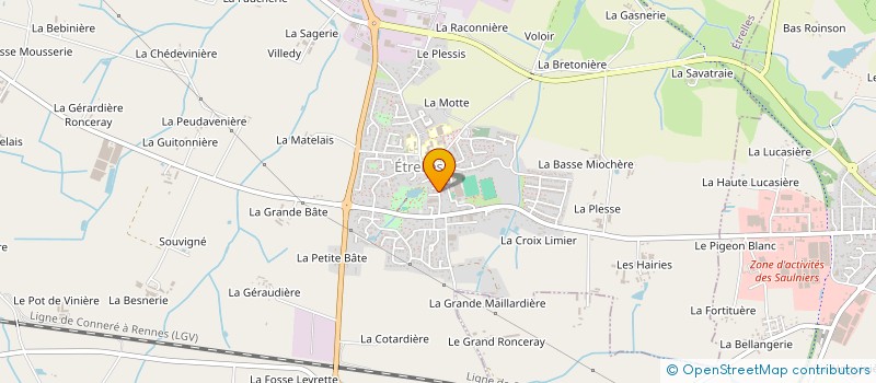 localisation de l'entreprise ASSOCIATION SYCARO  ETRELLES