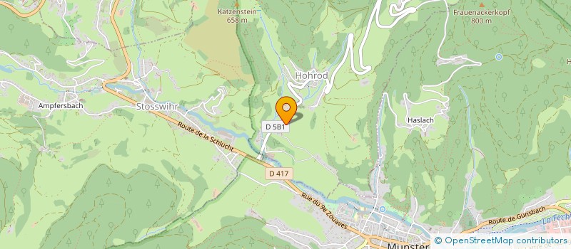 localisation de l'entreprise ASSOCIATION SYLVETTE FRITSCH/L'ETOILE DES NEIGES D'HOHR  HOHROD