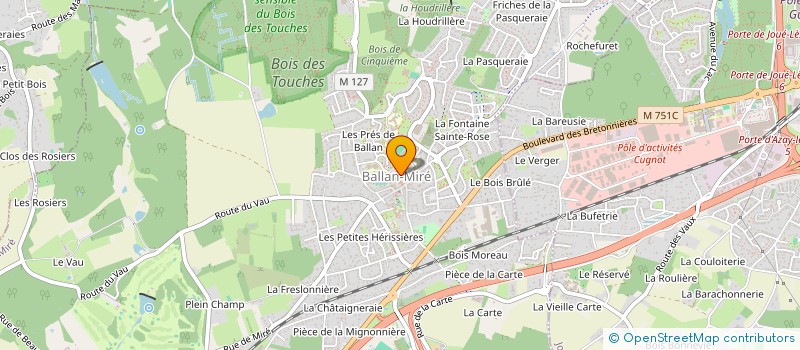 localisation de l'entreprise ASSOCIATION SYMPHONIE D'AQUARELLES  BALLAN-MIRE