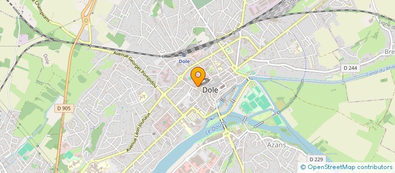 localisation de l'entreprise ASSOCIATION SYNAPSE à DOLE
