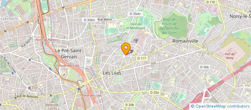 localisation de l'entreprise ASSOCIATION SYNAPSES à LES LILAS