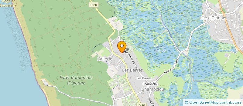 localisation de l'entreprise ASSOCIATION SYNCICALE LIBRE DU LOTISSEMENT DE L'OREE à LES SABLES D'OLONNE