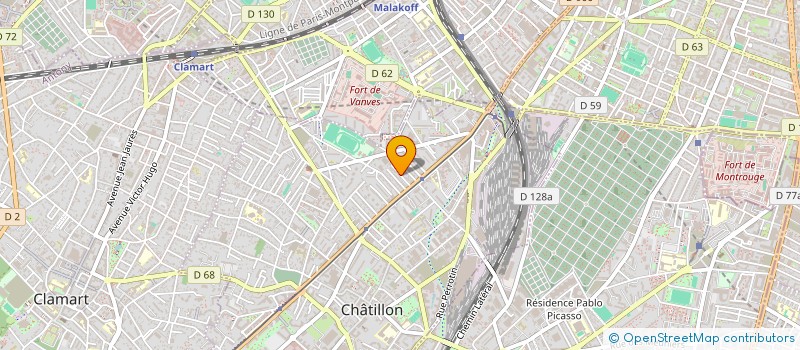 localisation de l'entreprise ASSOCIATION SYNDICALE AUTORISEE  CHATILLON