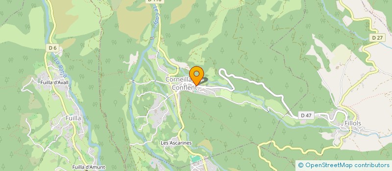 localisation de l'entreprise ASSOCIATION SYNDICALE AUTORISEE CANAL ST PIERRE DE CORNEILLA DE CONFLENT  CORNEILLA-DE-CONFLENT