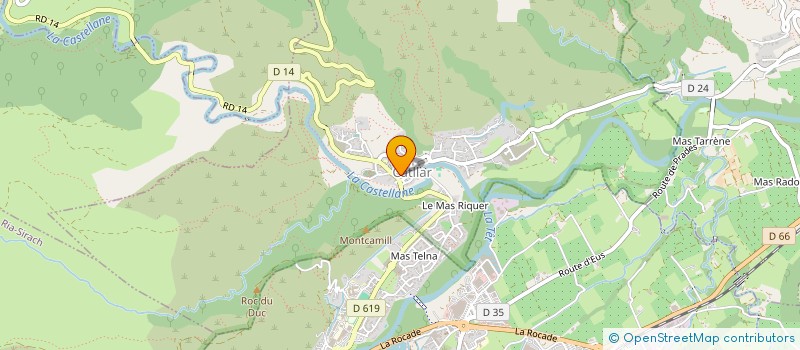 localisation de l'entreprise ASSOCIATION SYNDICALE AUTORISEE CANAL TET ET LLOZE  EUS