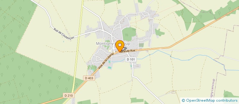 localisation de l'entreprise ASSOCIATION SYNDICALE AUTORISEE D'IRRIGATION  MONTIGNY-LENCOUP