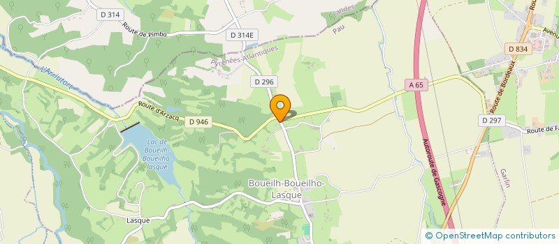 localisation de l'entreprise ASSOCIATION SYNDICALE AUTORISEE D'IRRIGATION DE BOUEILH  BOUEILH-BOUEILHO-LASQUE