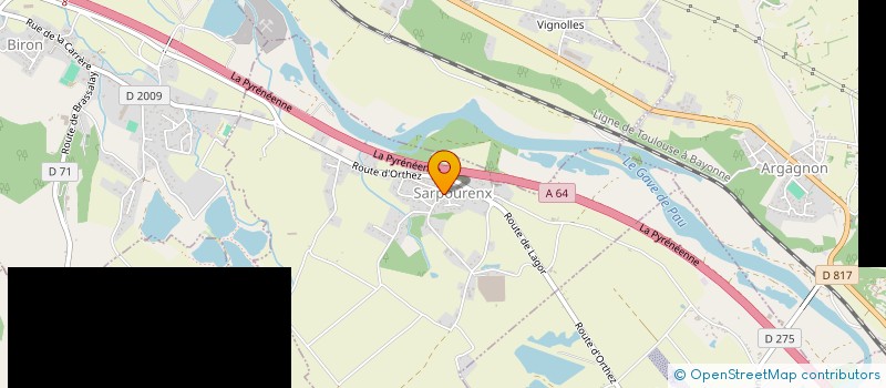 localisation de l'entreprise ASSOCIATION SYNDICALE AUTORISEE D'IRRIGATION DE SARPOURENX  SARPOURENX