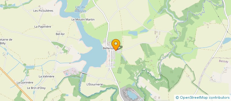 localisation de l'entreprise ASSOCIATION SYNDICALE AUTORISEE D'IRRIGATION DES ROCHES BLEUES  MOUTIERS-SUR-LE-LAY