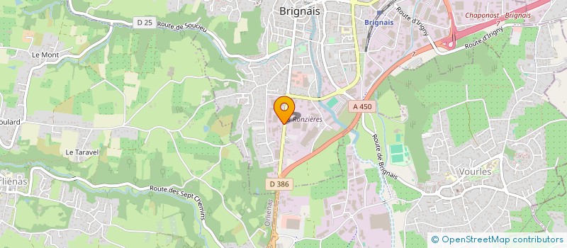 localisation de l'entreprise ASSOCIATION SYNDICALE AUTORISEE D'IRRIGATION DU VAL LYONNAIS à BRIGNAIS