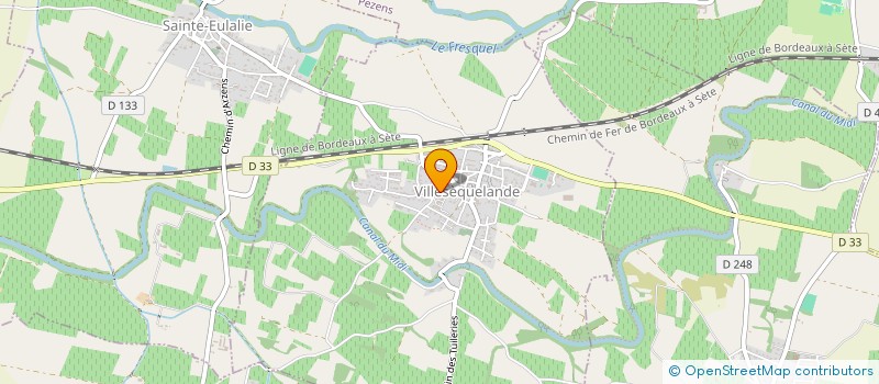 localisation de l'entreprise ASSOCIATION SYNDICALE AUTORISEE DE CAUX ET SAUZENS  VILLESEQUELANDE