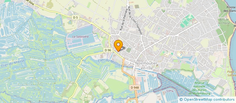 localisation de l'entreprise ASSOCIATION SYNDICALE AUTORISEE DE LA PLAGE DE LA BLANCHE  NOIRMOUTIER-EN-L'ILE