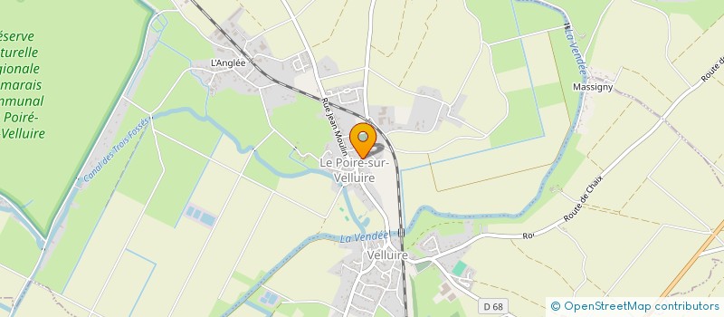 localisation de l'entreprise ASSOCIATION SYNDICALE AUTORISEE DE LA PLAINE DU POIRE SUR VELLUIRE  LES VELLUIRE-SUR-VENDEE
