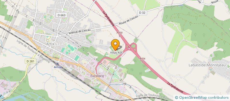 localisation de l'entreprise ASSOCIATION SYNDICALE AUTORISEE DE LACQ AUDEJOS  LACQ