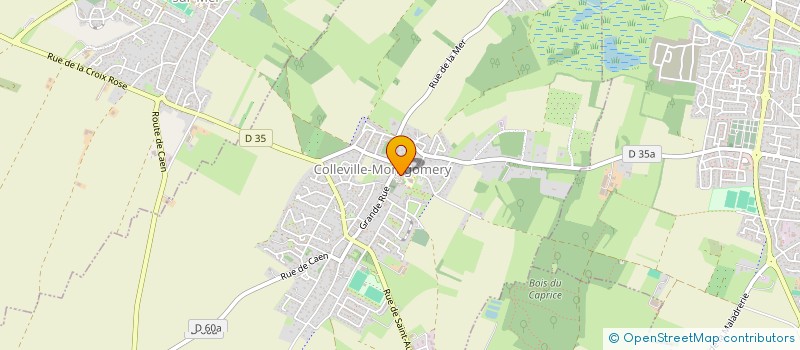 localisation de l'entreprise ASSOCIATION SYNDICALE AUTORISEE DES MARAIS DE COLLEVILLE  COLLEVILLE-MONTGOMERY