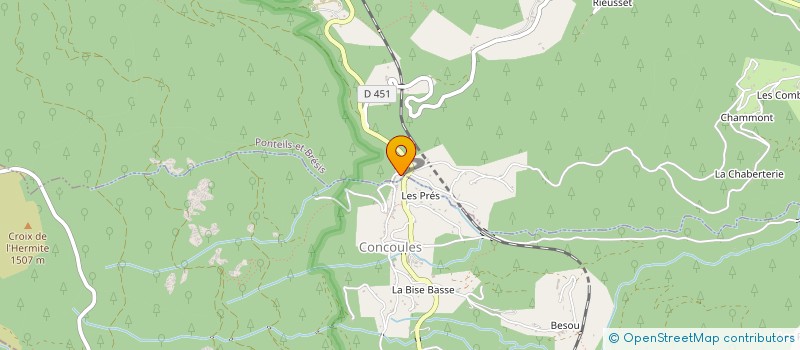 localisation de l'entreprise ASSOCIATION SYNDICALE AUTORISEE DU CANAL DE LA BRAYE  GENOLHAC