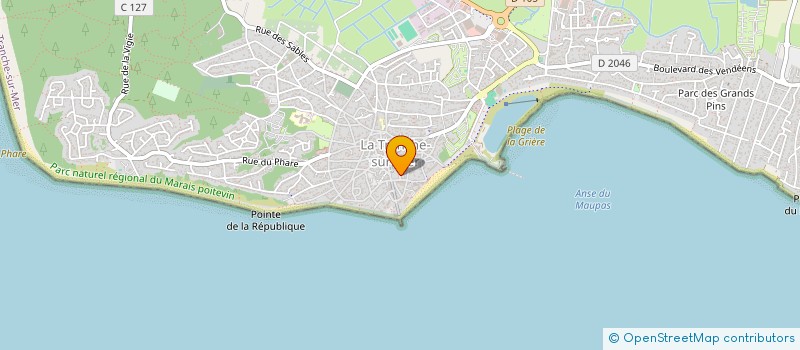 localisation de l'entreprise ASSOCIATION SYNDICALE AUTORISEE DU LOTISSEMENT LA CASSE A POIRAUD ZONE PRIVEE à LA TRANCHE-SUR-MER