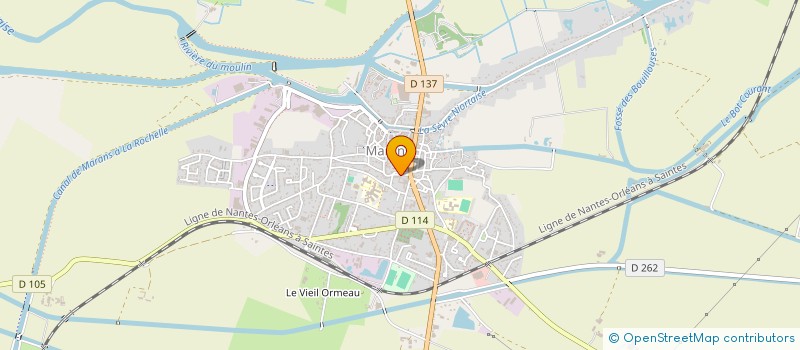 localisation de l'entreprise ASSOCIATION SYNDICALE AUTORISEE DU MARAIS SAUVAGE, GARREAU, DES ABLETTES ET DE LA PERLE  MARANS