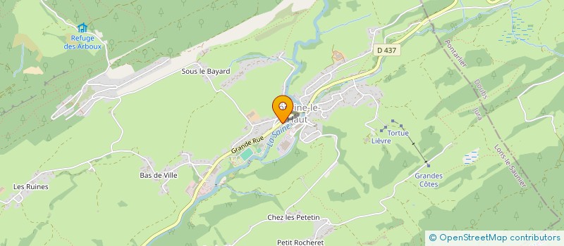 localisation de l'entreprise ASSOCIATION SYNDICALE AUTORISEE DU PRE AUDIN ROCHERET  FONCINE-LE-HAUT