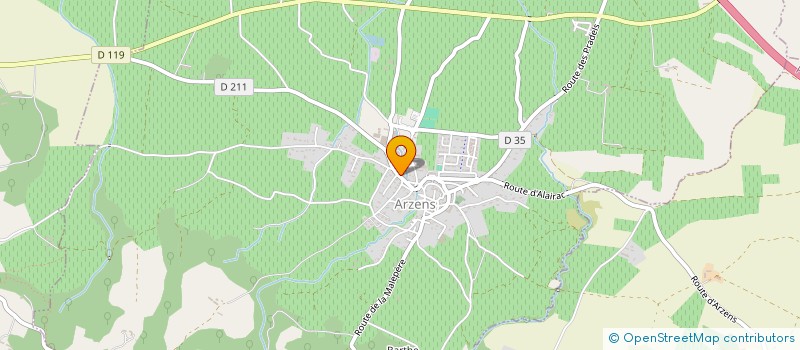 localisation de l'entreprise ASSOCIATION SYNDICALE AUTORISEE FONTAICHET-SAINT MARTIN à ARZENS
