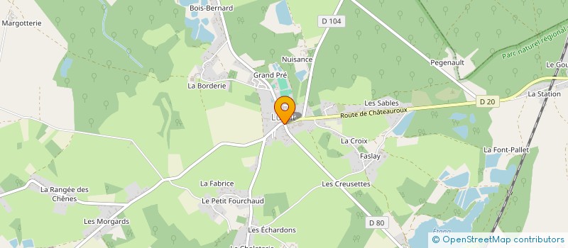 localisation de l'entreprise ASSOCIATION SYNDICALE DE DRAINAGE à LUANT