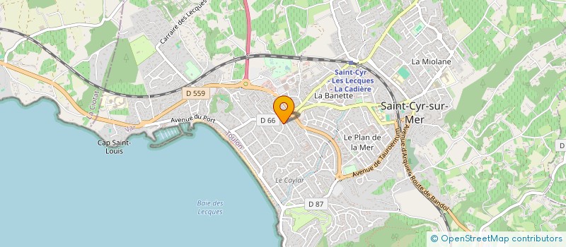 localisation de l'entreprise ASSOCIATION SYNDICALE DE LA COPROPRIETE LES AGAVES à SAINT-CYR-SUR-MER