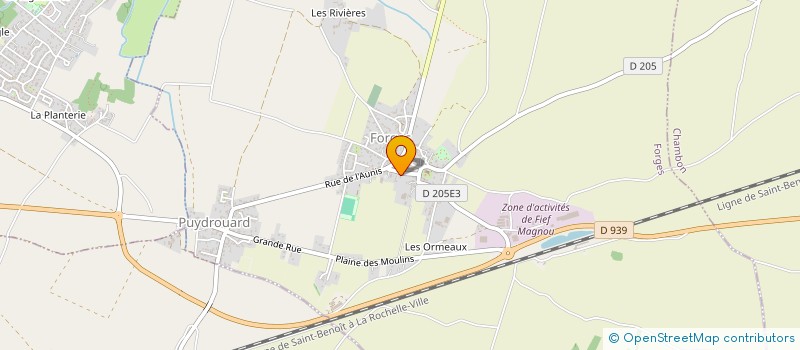 localisation de l'entreprise ASSOCIATION SYNDICALE DE VOUTRON  THAIRE