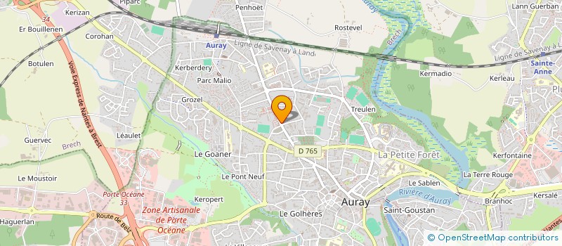 localisation de l'entreprise ASSOCIATION SYNDICALE DES FAMILLES D'AURAY à AURAY