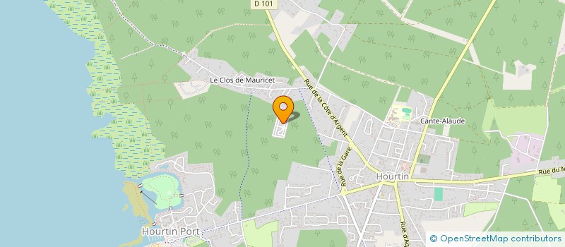 localisation de l'entreprise ASSOCIATION SYNDICALE DES JARDINS DU LAC  HOURTIN