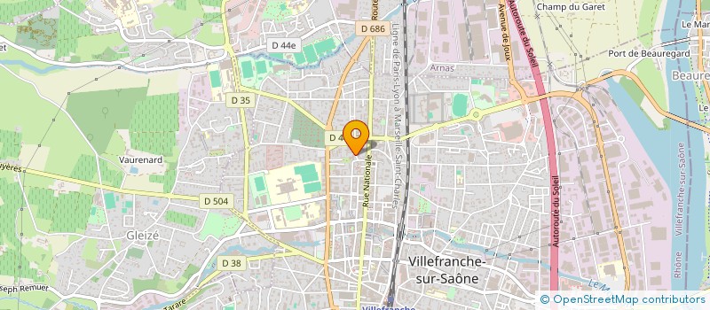 localisation de l'entreprise ASSOCIATION SYNDICALE DES PROPRIETAIRES DE BELLEROCHE à VILLEFRANCHE-SUR-SAONE