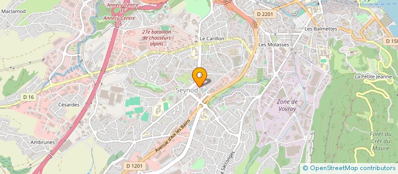 localisation de l'entreprise ASSOCIATION SYNDICALE DES PROPRIETAIRES DE L'ENSEMBLE DE CHAMP-FLEURI à ANNECY