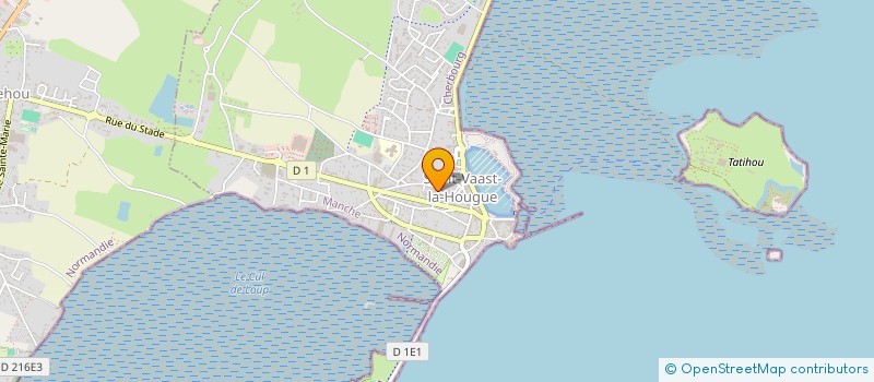 localisation de l'entreprise ASSOCIATION SYNDICALE DES PROPRIETAIRES DE LA ZONE CONCHYLIMER à SAINT-VAAST-LA-HOUGUE