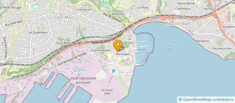 localisation de l'entreprise ASSOCIATION SYNDICALE DES PROPRIETAIRES DU LOTISSEMENT LES HORTENSIAS à BREST